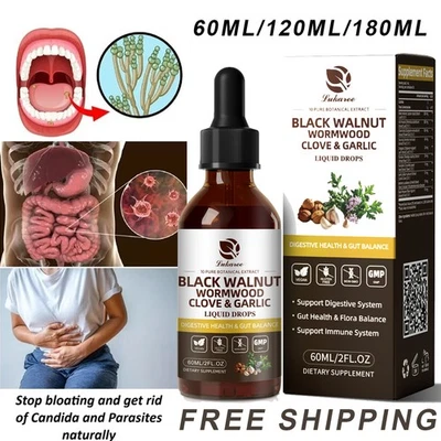 GPGP GREENPEOPLE Parasite cleanse -Black walnut, wormwood, cloves in Zeolite & activated Charcoal