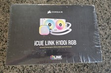 Brand new sealed Corsair iCUE LINK H100i RGB 240mm White AIO Liquid CPU Cooler