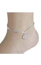 Women's Fashion Jewelry Anklet Crystal Heart Pendant Ankle Bracelet