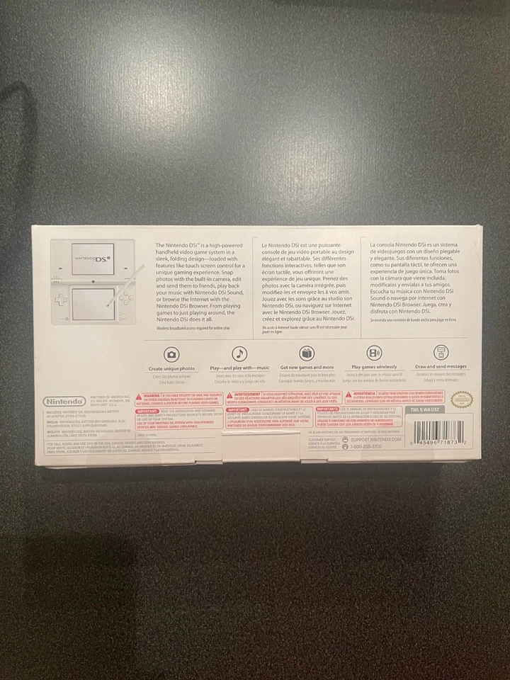 Nintendo DSi Console System RARE White Color NEW Factory Sealed - Image 2 of 4