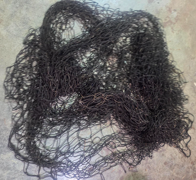 black nets used fishing Cortland Teadrop Wooden Mesh Net A practical tool for the fishermen in your life Real Genuine Used Fishing Net