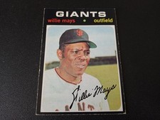 Vtg 1971 Topps #600 Willie Mays Condition Est. Excellent EX Hall Of Fame Giants