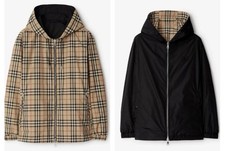 Burberry Men’s Reversible Windbreaker Classic Check Jacket Sz XL. 