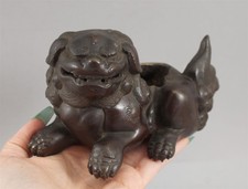Antique 19thC Meiji Japanese Bronze SHISHI LION Foo Dog Censer Incense Burner NR