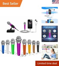 Portable Mini Microphone Gift - Ideal for Karaoke and Voice Recording - Rose Red