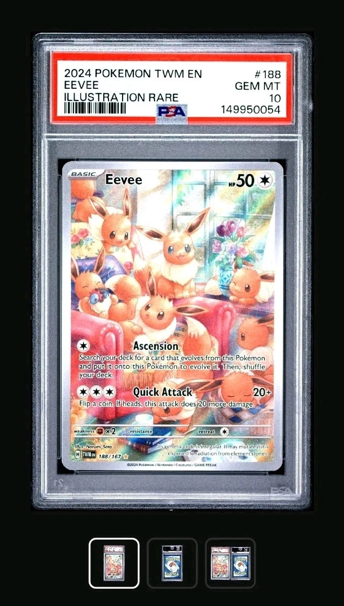 Preços baixos em Eevee Pokémon TCG Autenticador Esportivo