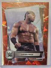 2025 Topps Chrome WWE Lucien Price Red Sapphire 1/5 1/1