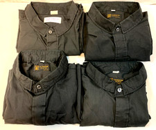 4 CM ALMY Clergy Shirt Size 18 Black Tab Collar Short Sleeve Top Pastor Priest