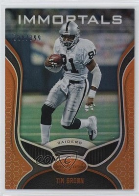 2019 Certified Immortals Mirror Orange 128/199 Tim Brown #127 HOF n1u