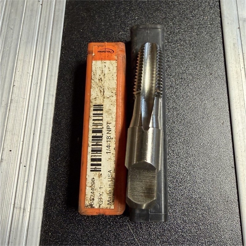 Hertel 1/4-18 NPT Metalworking Hand Tap MPN 58244298