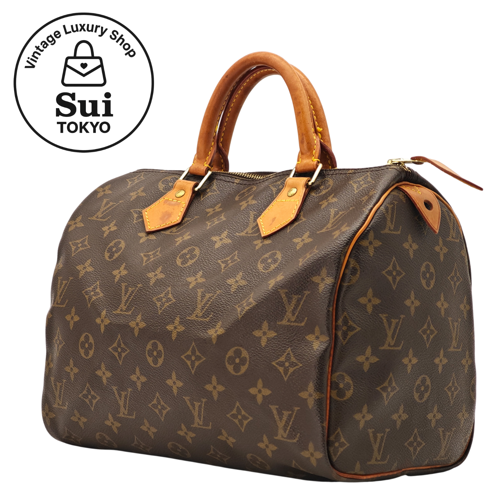 LOUIS VUITTON Speedy 30 Monogram M41526 Handbag Boston Brown 0069
