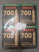 4 Pack Maxxis 700c Bicycle Inner Tubes 60mm P...