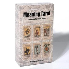 Tarot Card With Meaning On Them Beginner Tarot Keyword Antiqued Tarot Deck Learn