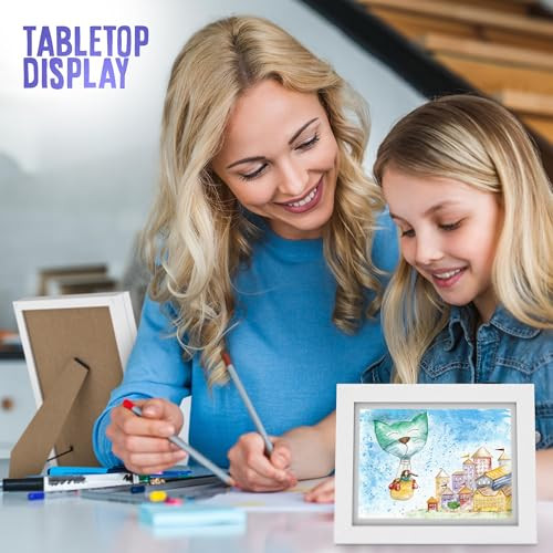 [2-Pack Kids Art Frame, Front Opening Kids Artwork Frames Changeable, Fits - Picture 6 of 7