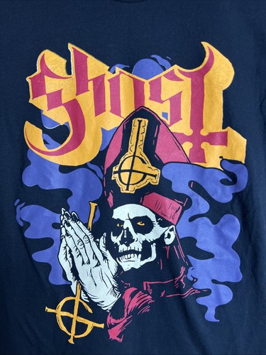 GHOST Papa Emeritus Prayer Hands T-shirt ~ Size Medium - Picture 2 of 4