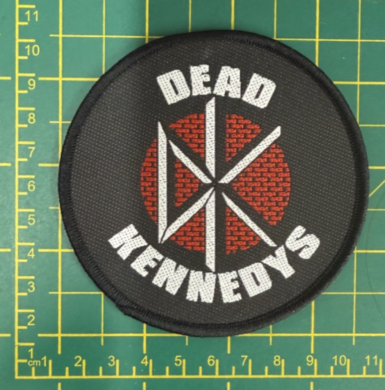 Dead Kennedys Dk Logo Round Woven Sew On Patch Officially Licensed Patch