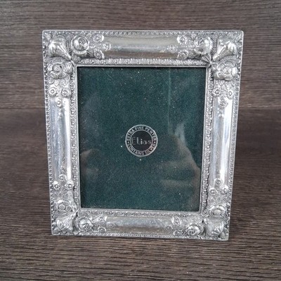 Vintage 1991 ELIAS Frame Sterling Silver & Pewter Ornate Pattern