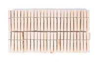 50 WäScheklammern Holz Birkenholz Echtholz Holzklammern Klammern | GrößE: 7Cm