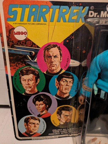 Vintage Star Trek Mego Original Dr. McCoy Bones 1974 New Sealed READ - Picture 3 of 11