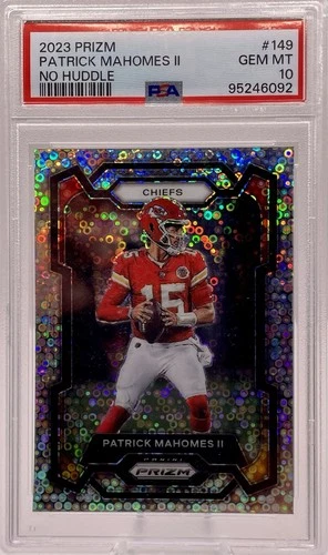 2023 Panini Prizm  Patrick Mahomes No Huddle No. 149 PSA 10