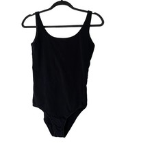 Everlane Black Bodysuit Size Small Simple Basics Minimalist Euc Tank Sleeveless