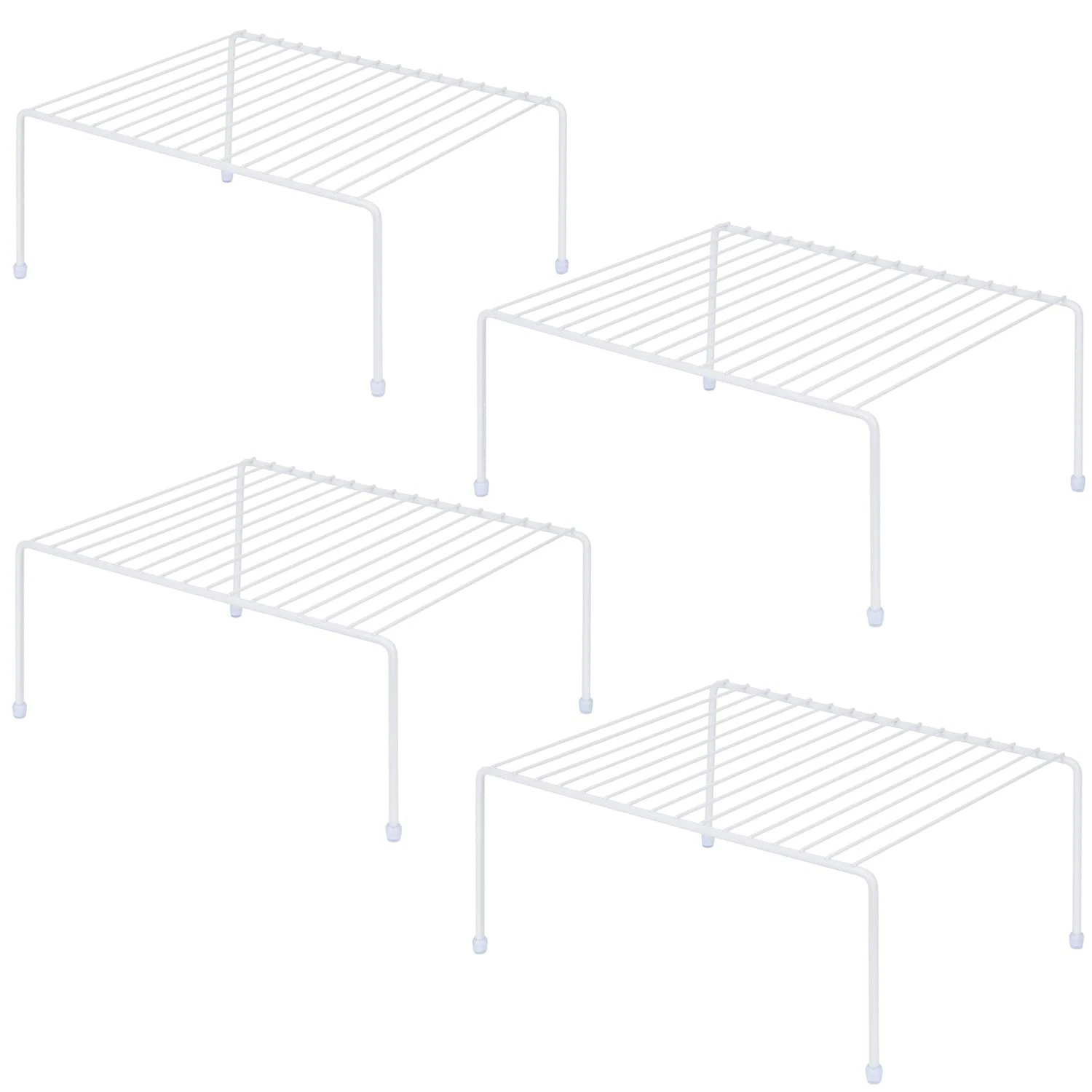 SIBAO Kitchen Cabinet Storage Shelf Rack/Plastic Feet 13.1 x 10.2 Inch Stee...