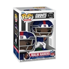 Funko POP! Malik Nabers New York Giants NFL Figure 325 + Protector