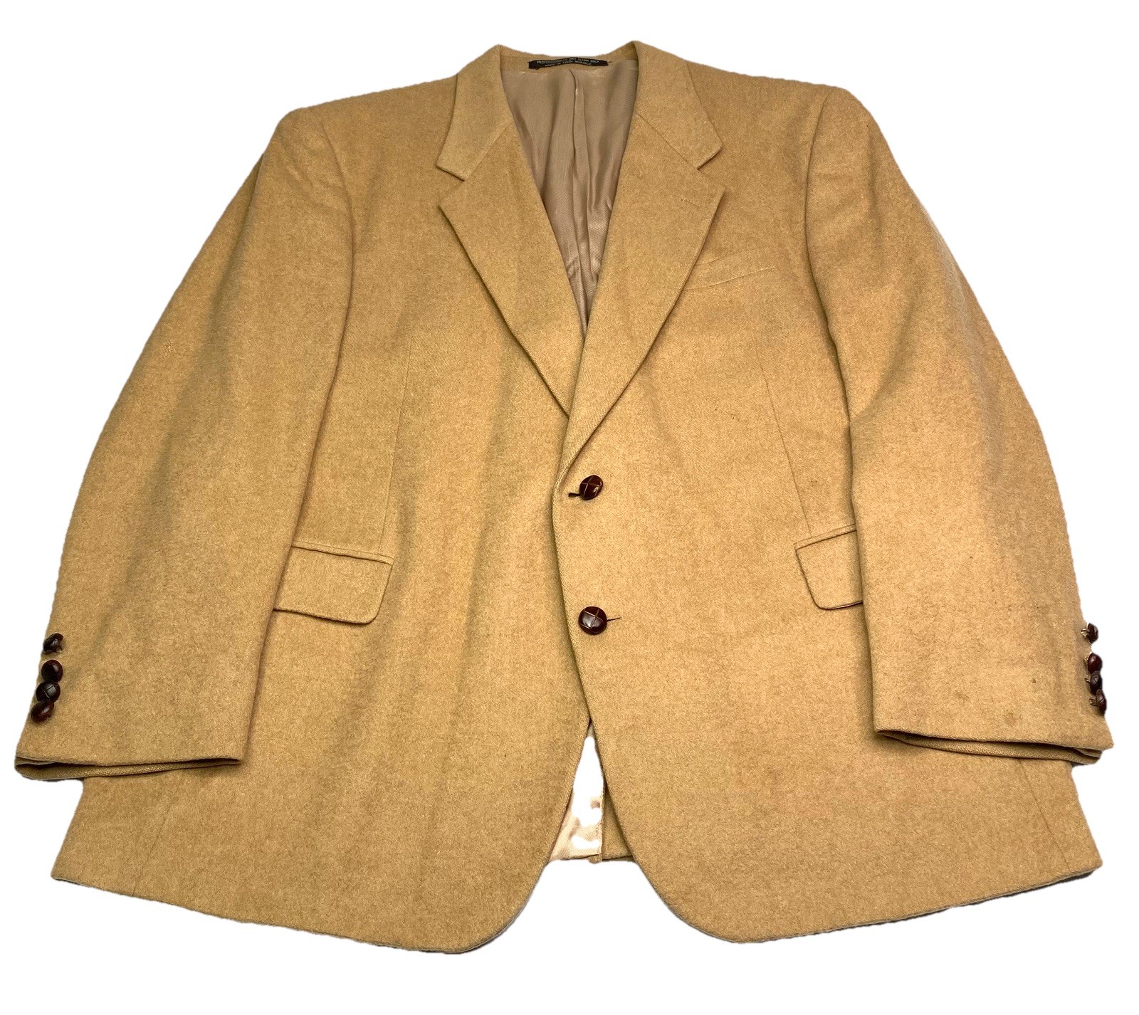 FILA Giacca blazer vintage Taylors Row By Deansgate uomo taglia 46 R 100% capelli cammello