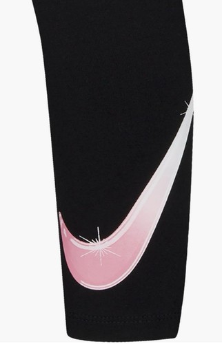 NEW Nike Little Girl Long Active Sleeve Shirt & Black Pink Legging 2Piece Set 6T - Picture 2 of 5