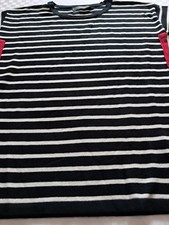 Aniston-Pullover-Schwarz Weiß-Rot-Langarm Fe...