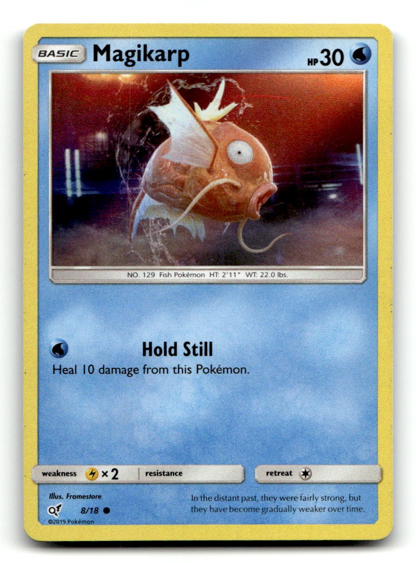 Magikarp 8/18 Common Detective Pikachu Pokemon Holo LP