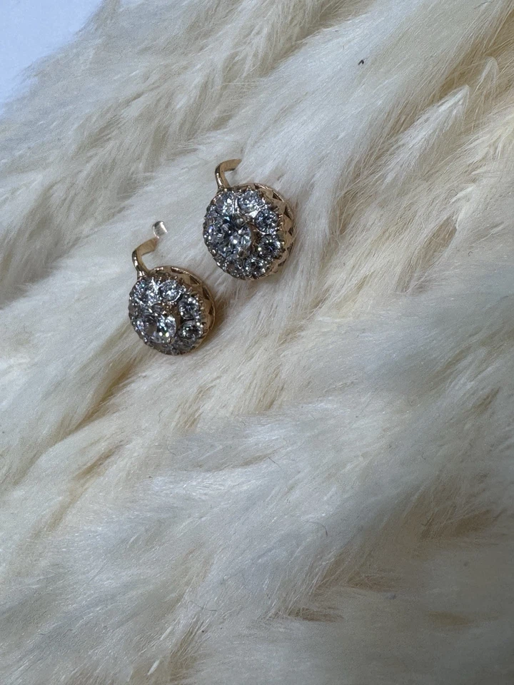 585 Gold Ohrringe Roségold/Rotgold.Neue Ohrringe+Etikett.14KT EnglischVerschluss - Bild 3 von 4