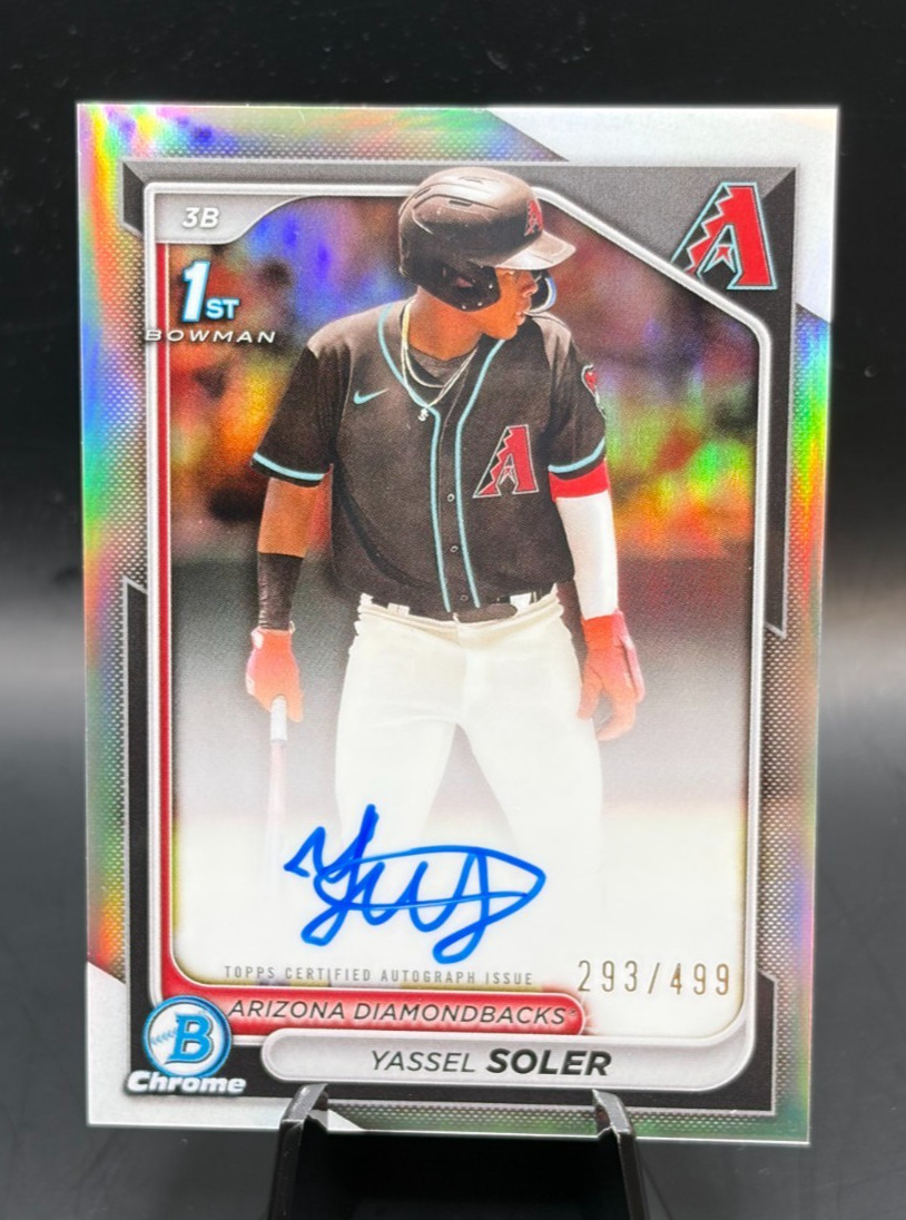 Yassel Soler | 2024 Bowman Chrome Auto Refractor 1st #151/499 Diamondbacks