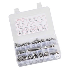 246 Pcs Bolts Nuts Assortment Kit Imperial Stainless Steel for Furniture