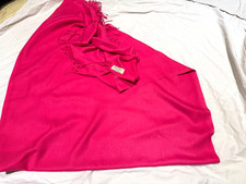 Pashmina Hot Pink Ladies Shawl Cerise Scarf Wedding Occasion Cashmere / Silk