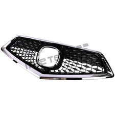 FOR 2017 - 2020 ACURA MDX FRONT BUMPER UPPER GRILLE W/CHROME MOLDING