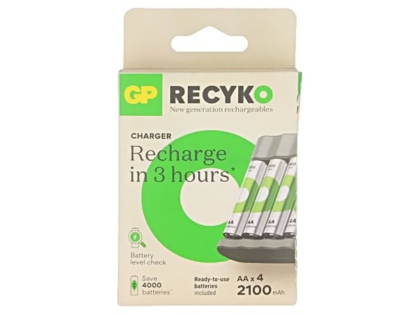 Gp B441 + 4 X R6 2100 Recyko New LadegeräT: Mikroprozessor Ni-Mh GrößE: Aa,Aaa G-image