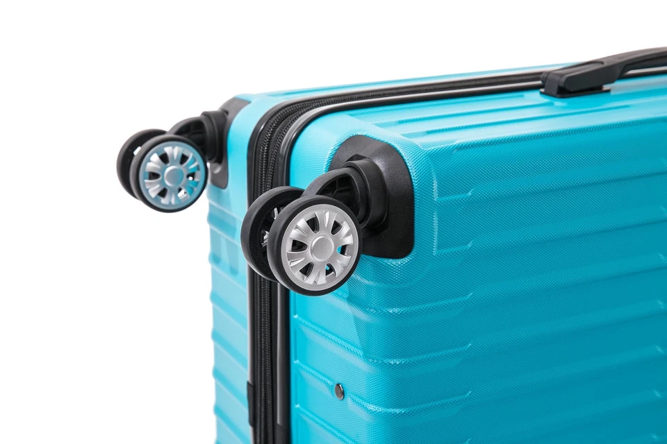 3 Luggage Set, 2-Piece Hardside Spinner Wheel Uprights with Tote, Turquoise - Image 4 of 4
