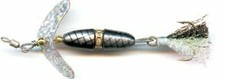 Mack's Lure 10203 Wedding Ring Promise Keeper Weighted Spinner Pearl/Black