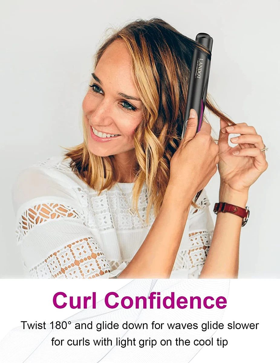 Hair Straighteners and Curlers 2 in 1 Twist Flat Curling Iron Pro