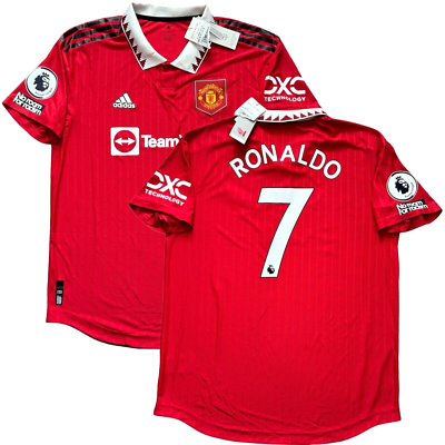 2022/23 Manchester United Authentic Home Jersey #7 Ronaldo XL