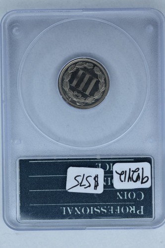 1872 PCGS PR64 OGH RATTLER THREE CENT NICKEL PROOF REFLECTIVE FIELDS SCARCE 3C - Picture 5 of 9