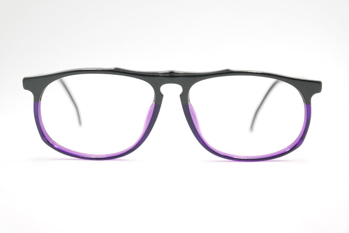 Flair Mod 21 55 18 140 schwarz-violett rechteckig Brille Brillengestell Neu