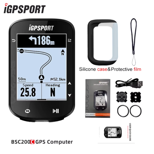 BSC200C Cycle Bicycle GPS Computer Wireless Speedometer Bike Digital ANT+ Route - Picture 15 of 24