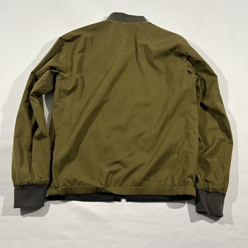 Chaqueta Theory Para Hombre Negra Verde Cremallera Amir Bomber REVERSIBLE Primavera Tafetán Talla S - Imagen 9 de 12
