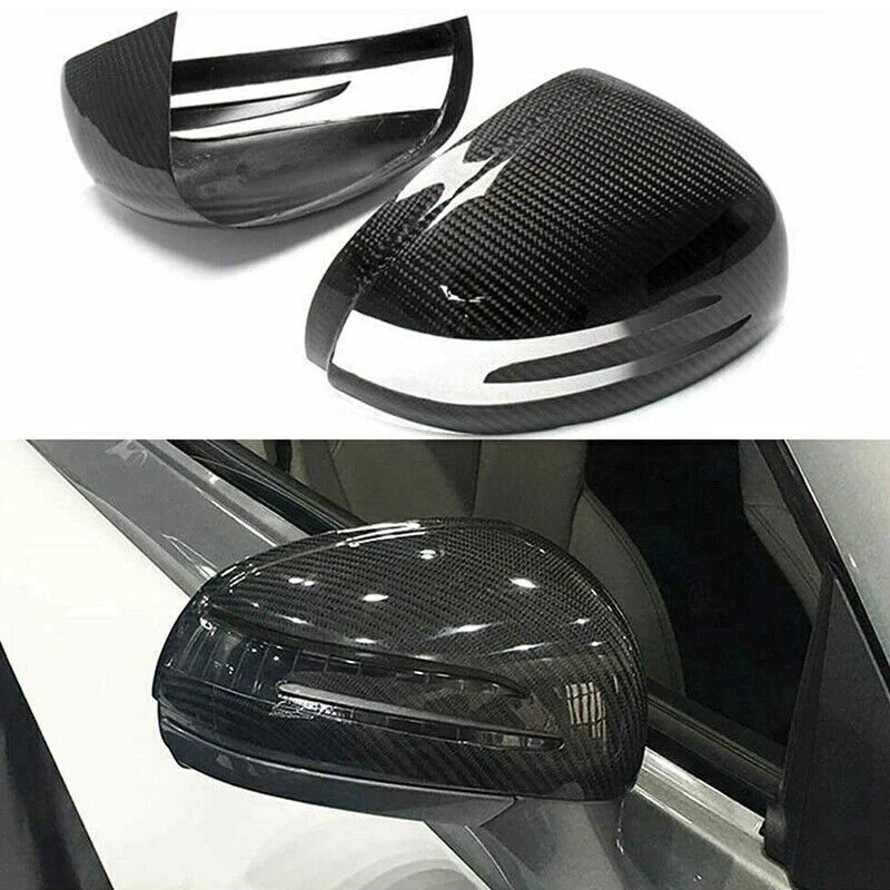 Tapa de cubierta de espejo retrovisor de coche de fibra de carbono para Mercedes Benz AMG GT R172 SLK SLC SLS R231 Foto 4 de 4