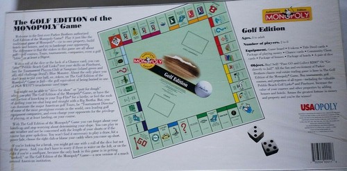 Monopoly Edición GOLF 1996 Versión Autorizada PGA LPGA De Colección Totalmente NUEVO Sellado - Imagen 4 de 5