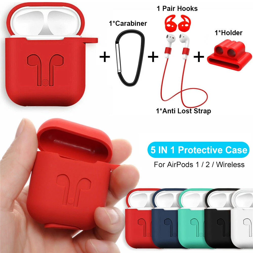 AirPods Silicone Case Cover Protective Skin for Apple Airpod Charging Case