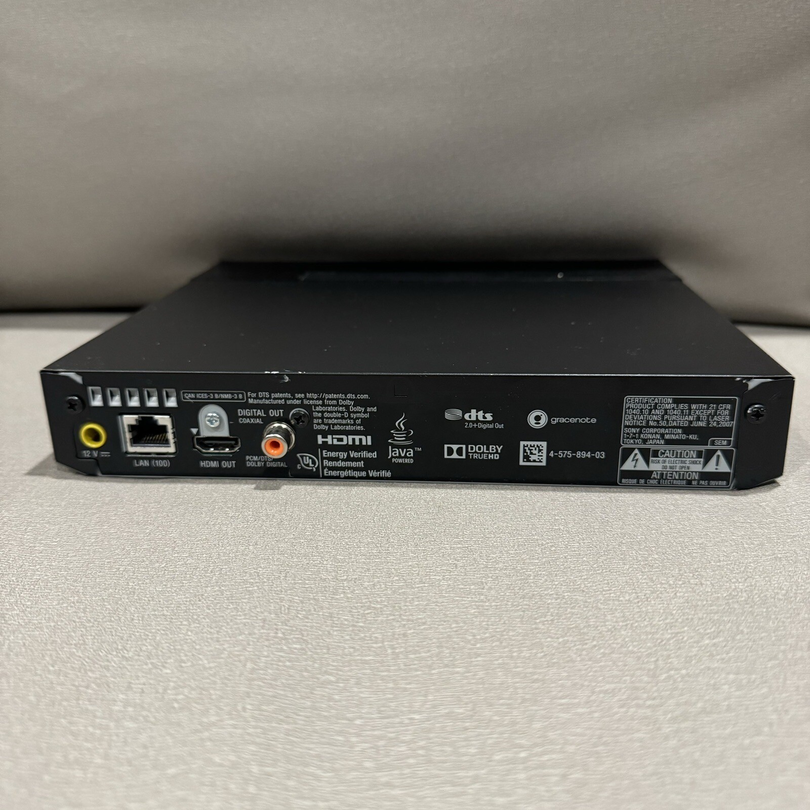 Sony BDPBX370 Bluray Disc Player with builtin WiFi 27242892330 eBay