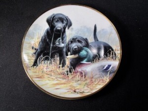 franklin mint labrador plates